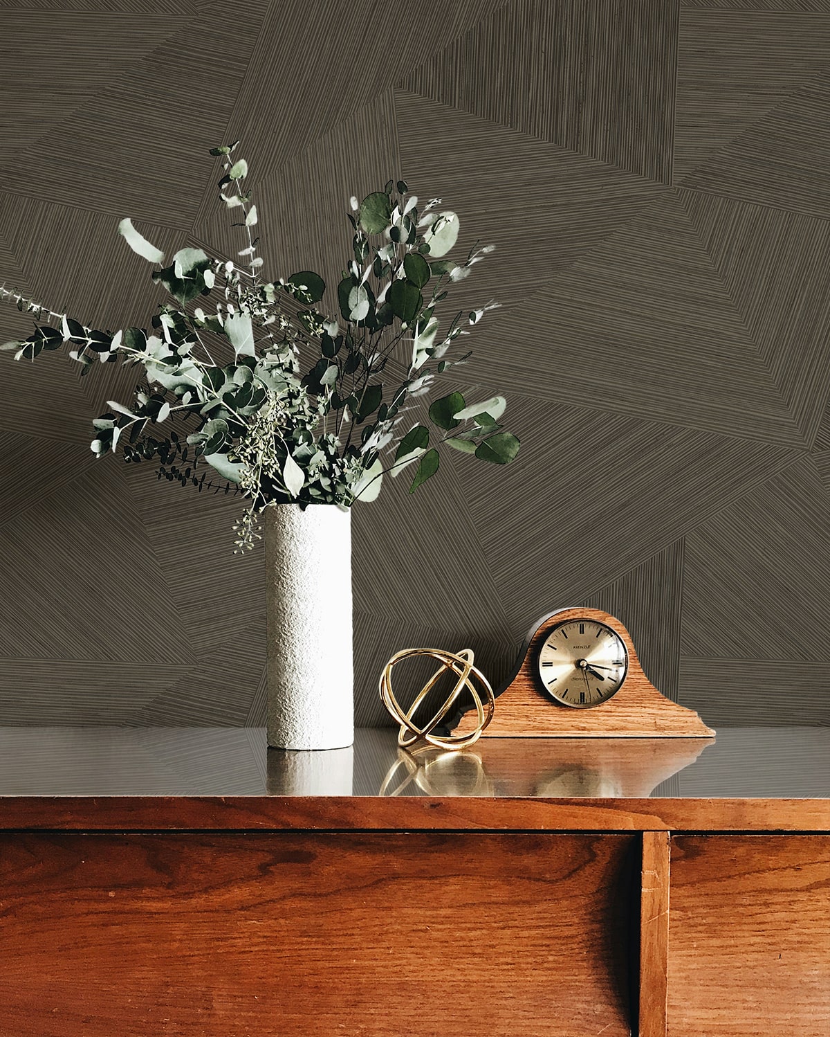 Fibers and Threads Middleton Geometric Embossed Vinyl Unpasted Wallpaper