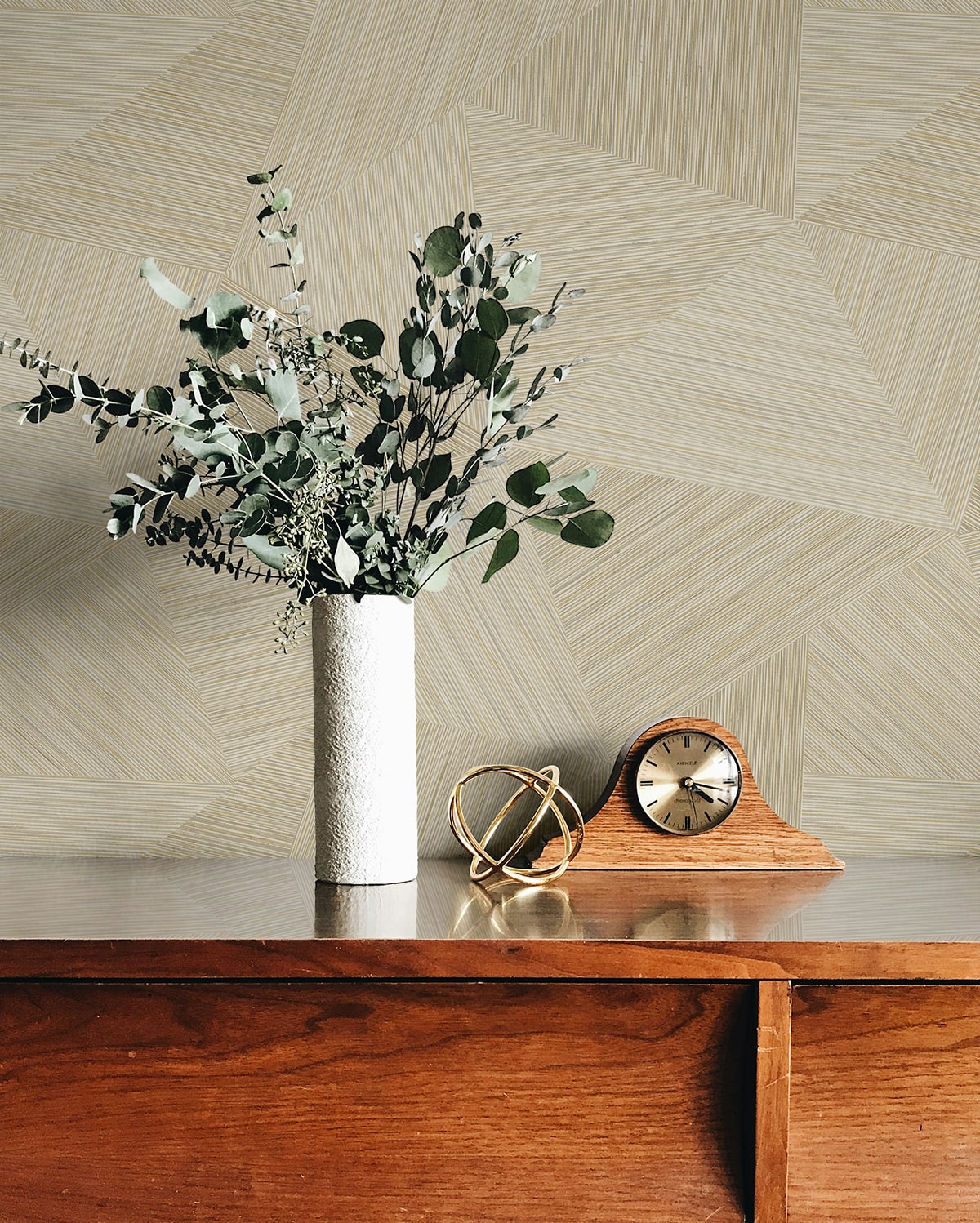 Fibers and Threads Middleton Geometric Embossed Vinyl Unpasted Wallpaper