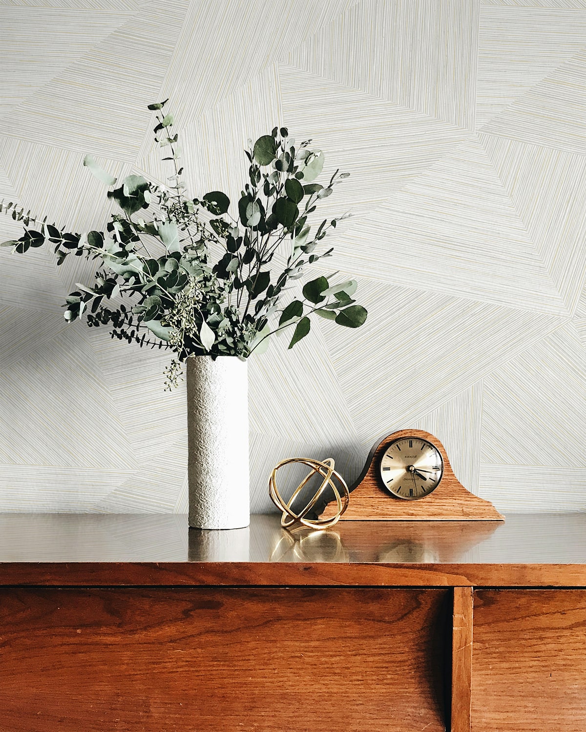 Fibers and Threads Middleton Geometric Embossed Vinyl Unpasted Wallpaper