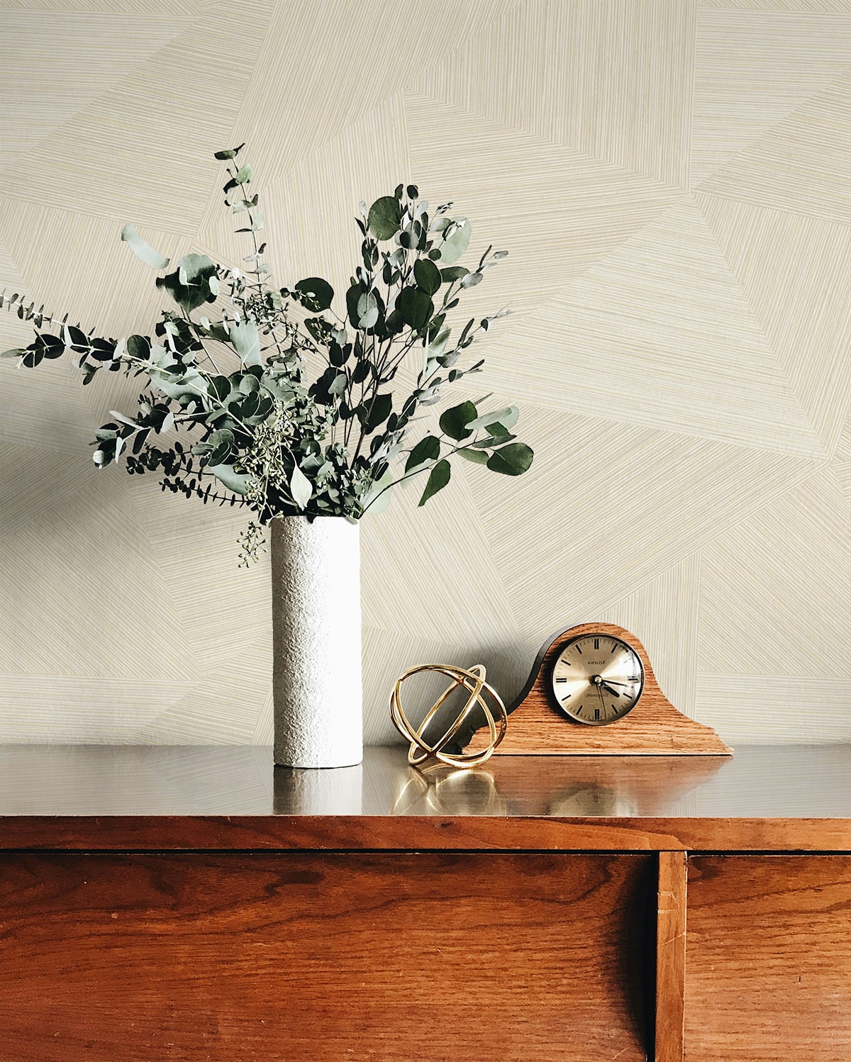 Fibers and Threads Middleton Geometric Embossed Vinyl Unpasted Wallpaper
