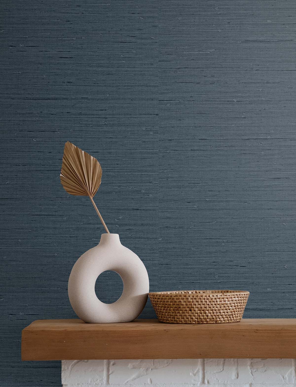 Even More Textures Seahaven Rushcloth Embossed Vinyl Unpasted Wallpaper