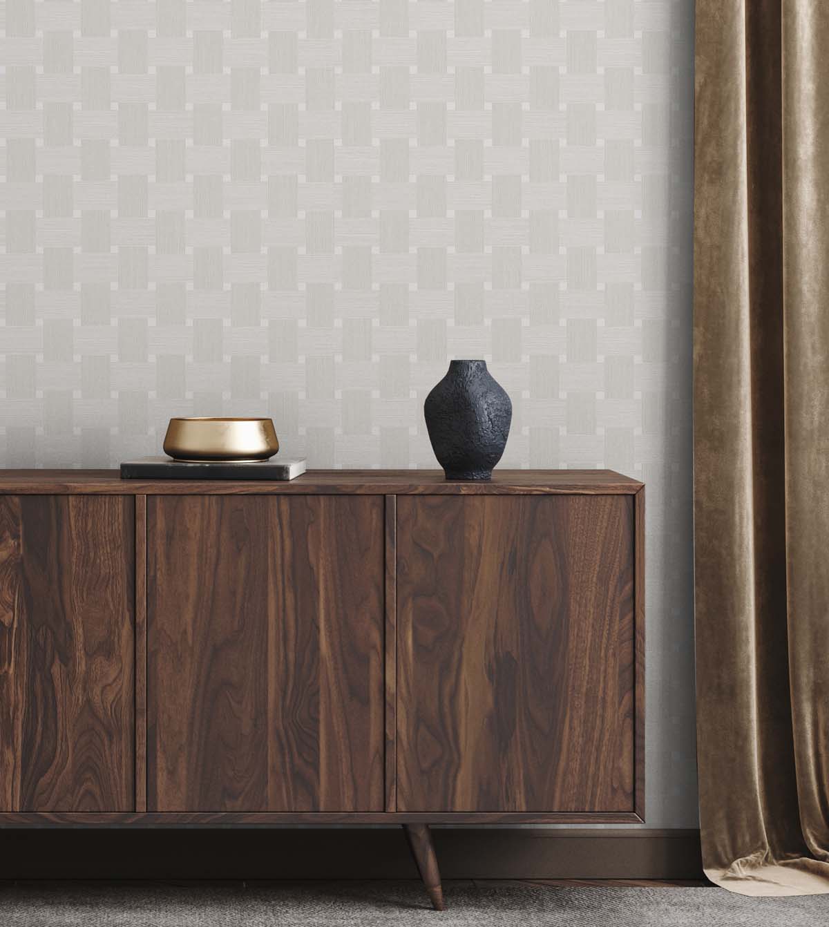 Even More Textures Basketweave Embossed Vinyl Unpasted Wallpaper