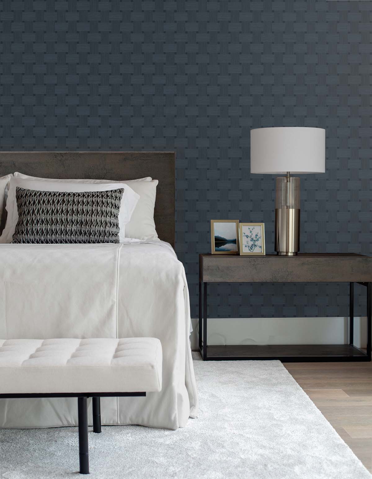 Even More Textures Basketweave Embossed Vinyl Unpasted Wallpaper