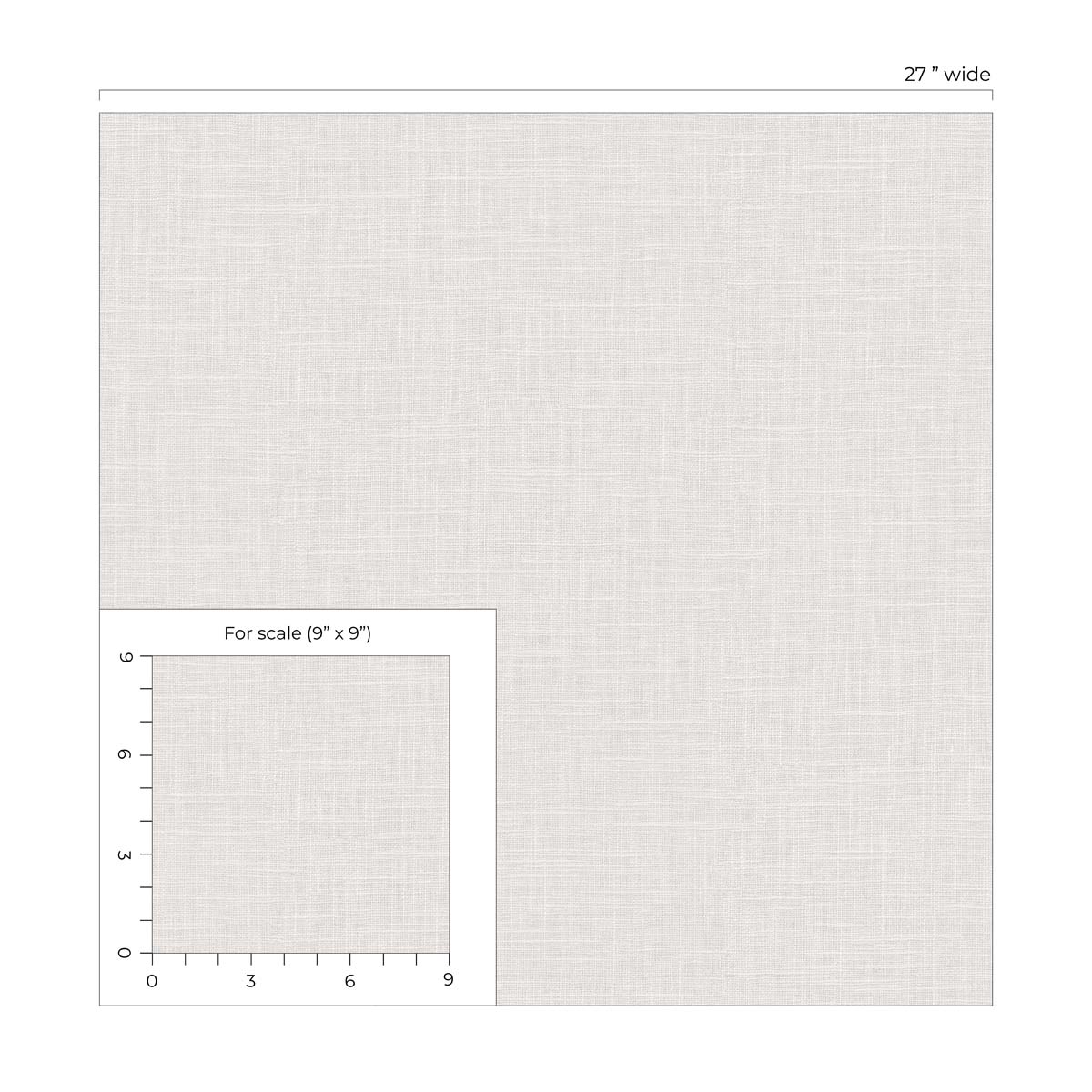 Even More Textures Myrna Linen Embossed Vinyl Unpasted Wallpaper