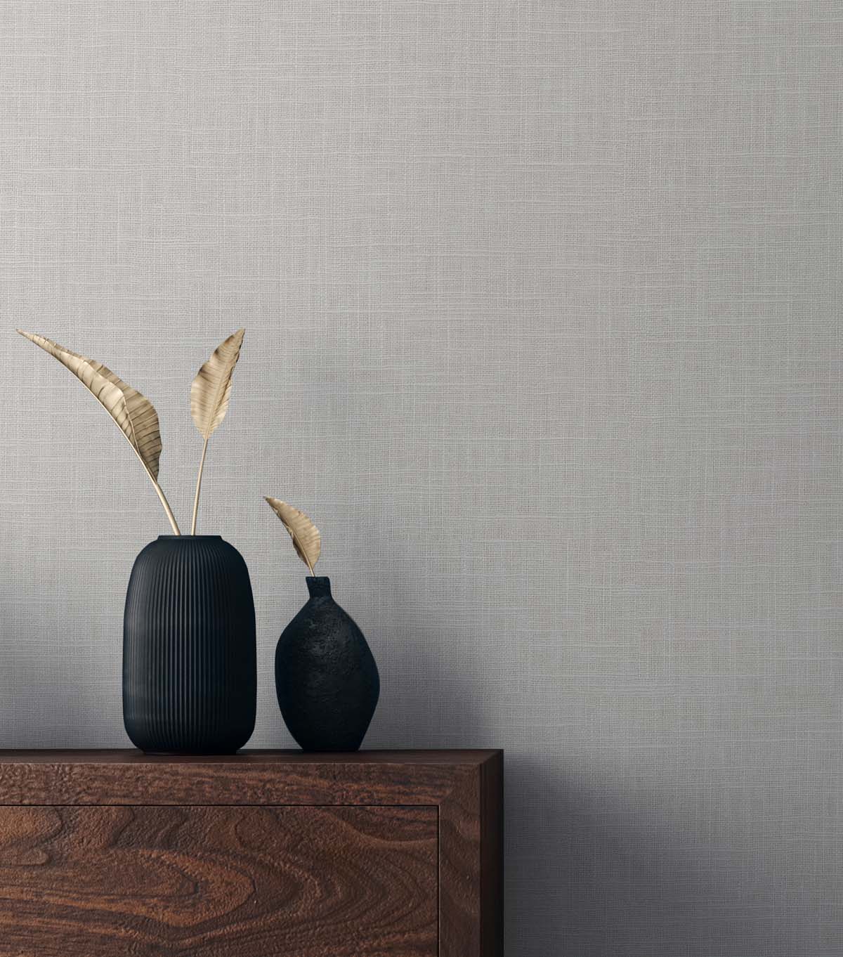 Even More Textures Myrna Linen Embossed Vinyl Unpasted Wallpaper