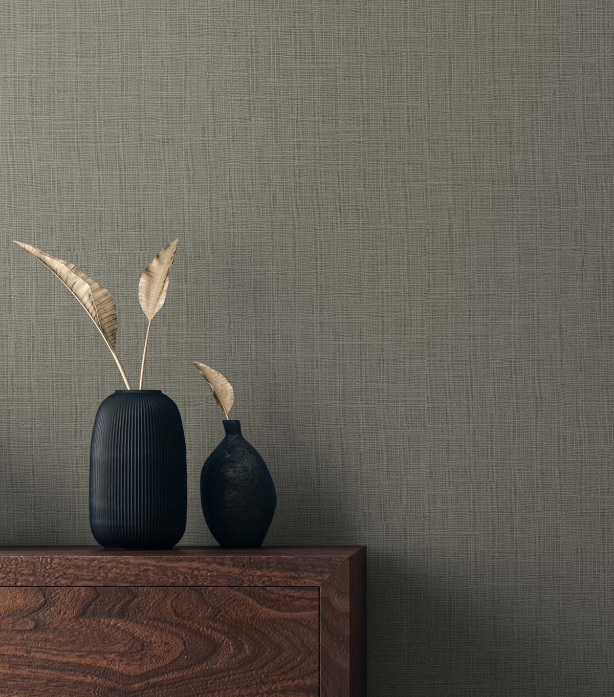 Even More Textures Myrna Linen Embossed Vinyl Unpasted Wallpaper