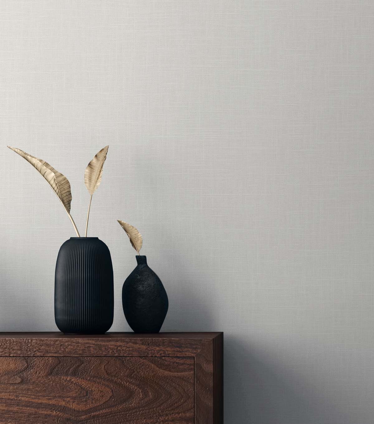 Even More Textures Myrna Linen Embossed Vinyl Unpasted Wallpaper