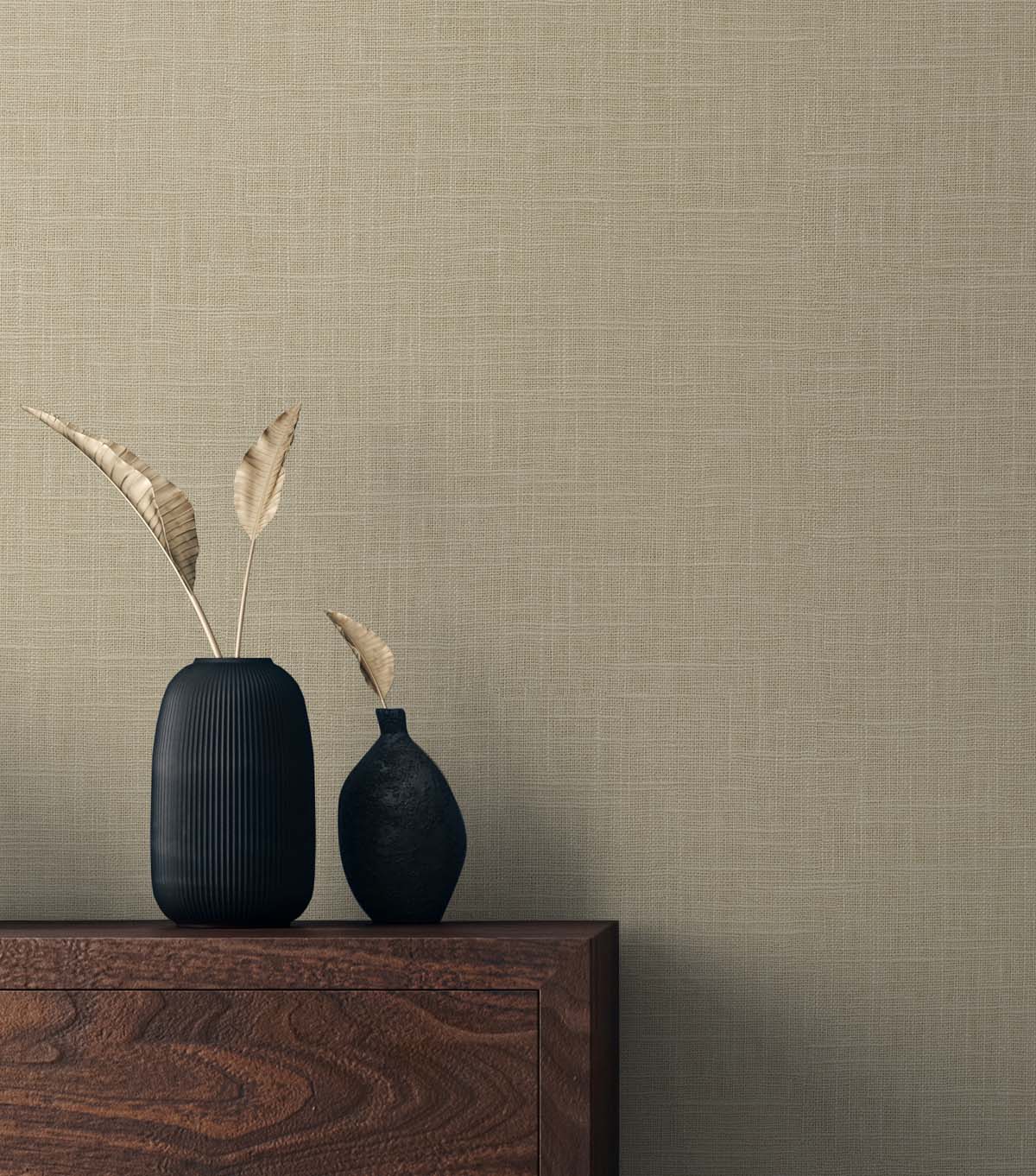 Even More Textures Myrna Linen Embossed Vinyl Unpasted Wallpaper