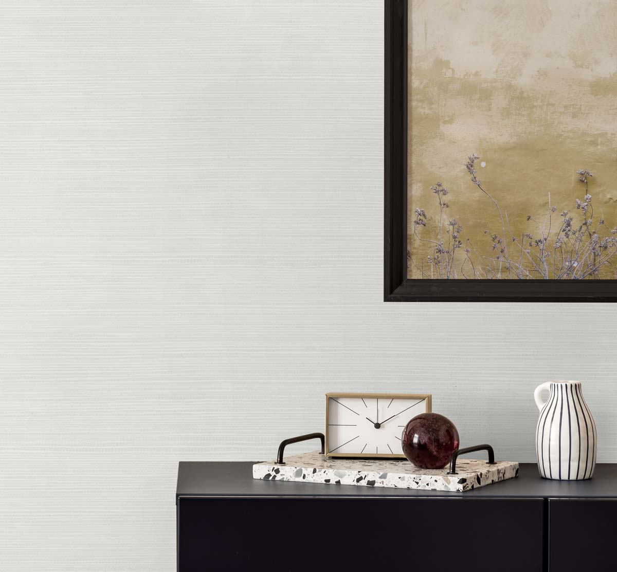 Even More Textures Seawave Faux Sisal Embossed Vinyl Unpasted Wallpaper