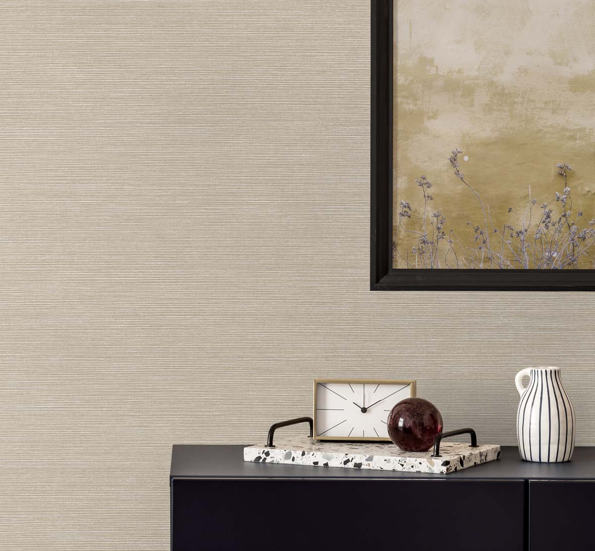 Even More Textures Seawave Faux Sisal Embossed Vinyl Unpasted Wallpaper