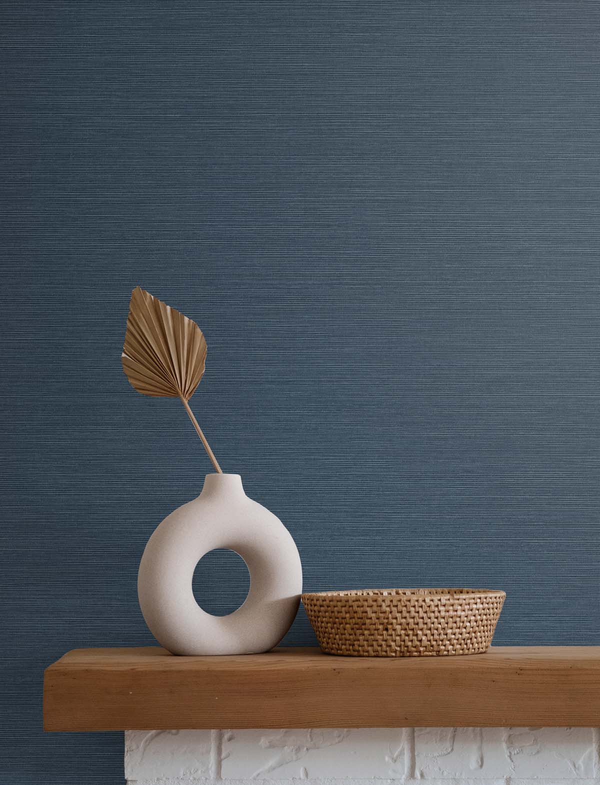 Even More Textures Seawave Faux Sisal Embossed Vinyl Unpasted Wallpaper