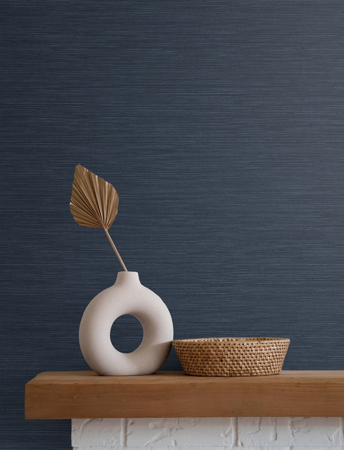 Even More Textures Seawave Faux Sisal Embossed Vinyl Unpasted Wallpaper