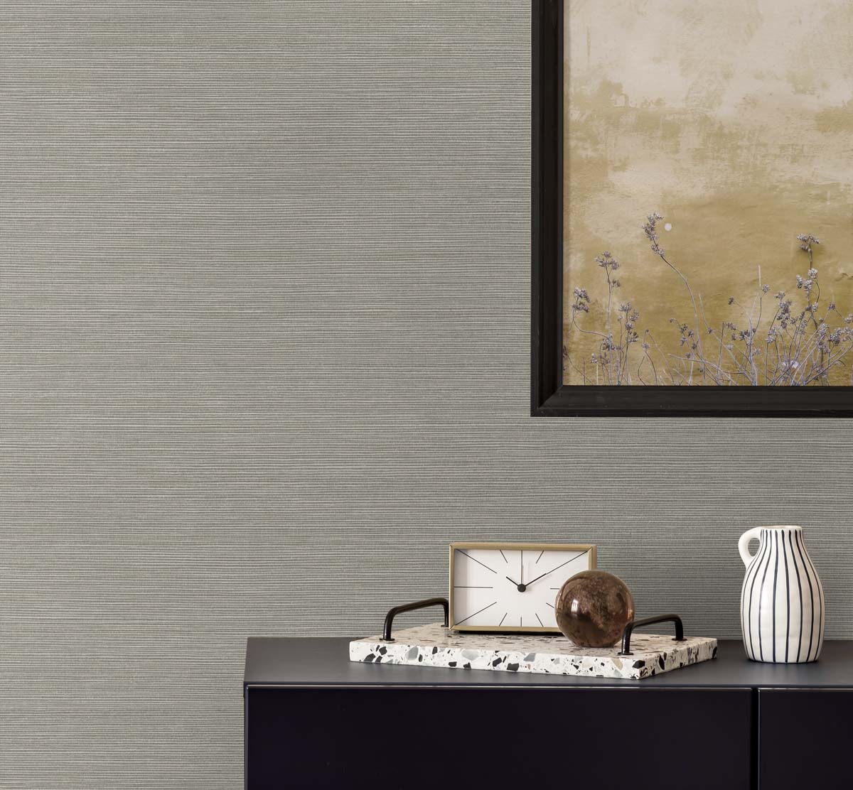 Even More Textures Seawave Faux Sisal Embossed Vinyl Unpasted Wallpaper
