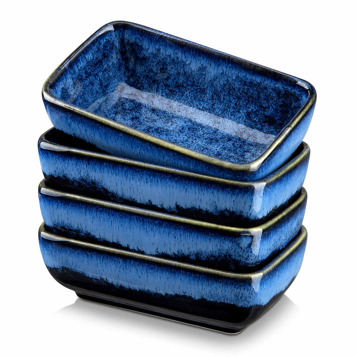 Stern Rectangular Dipping Bowls Set of 4