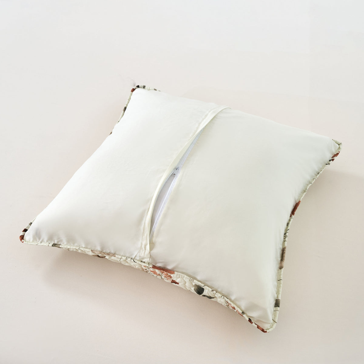 Enchanted Meadow Throw Pillow Covers - Set of 2, in Beige, Rose, and Soft Green