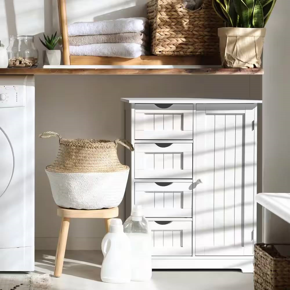 Farmhouse 4-Drawer Bathroom Linen Cabinet