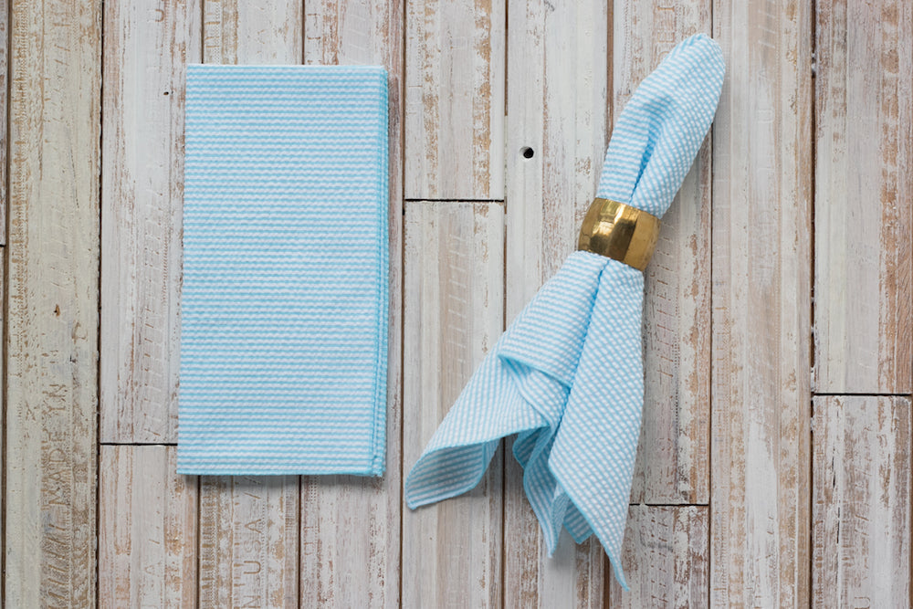 Seersucker Everyday Napkins, Set of 4