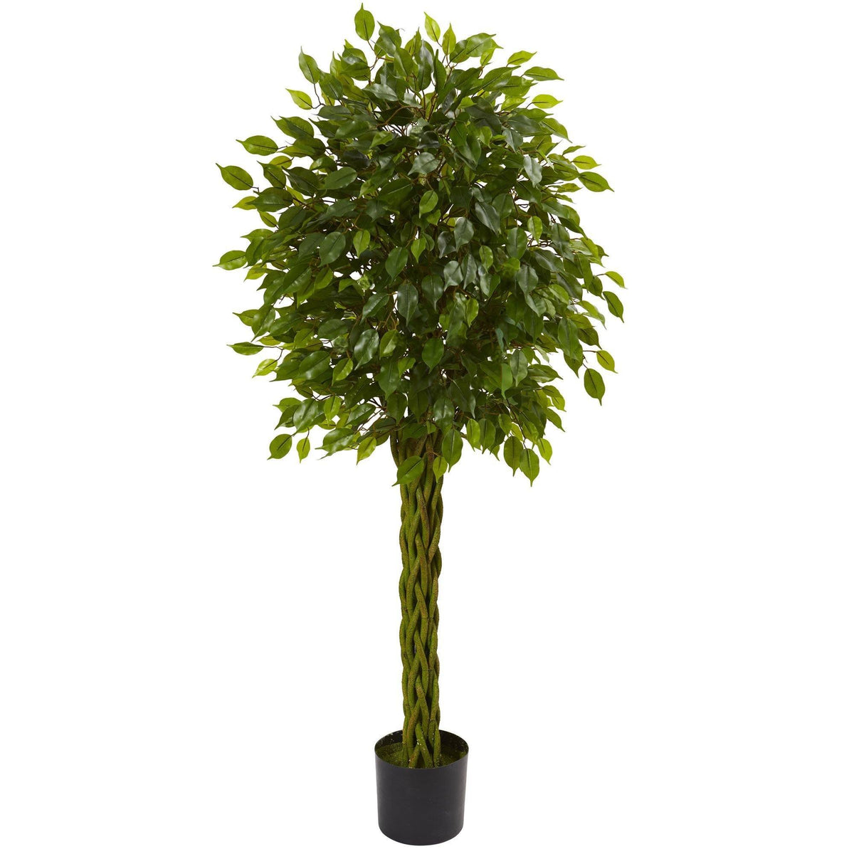 5' Ficus Artificial Tree with Woven Trunk UV Resistant