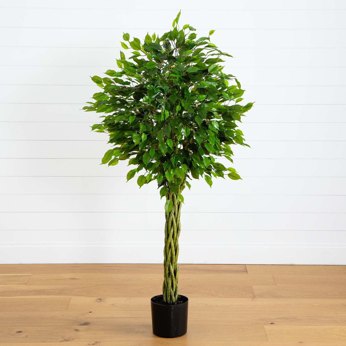 5' Ficus Artificial Tree with Woven Trunk UV Resistant