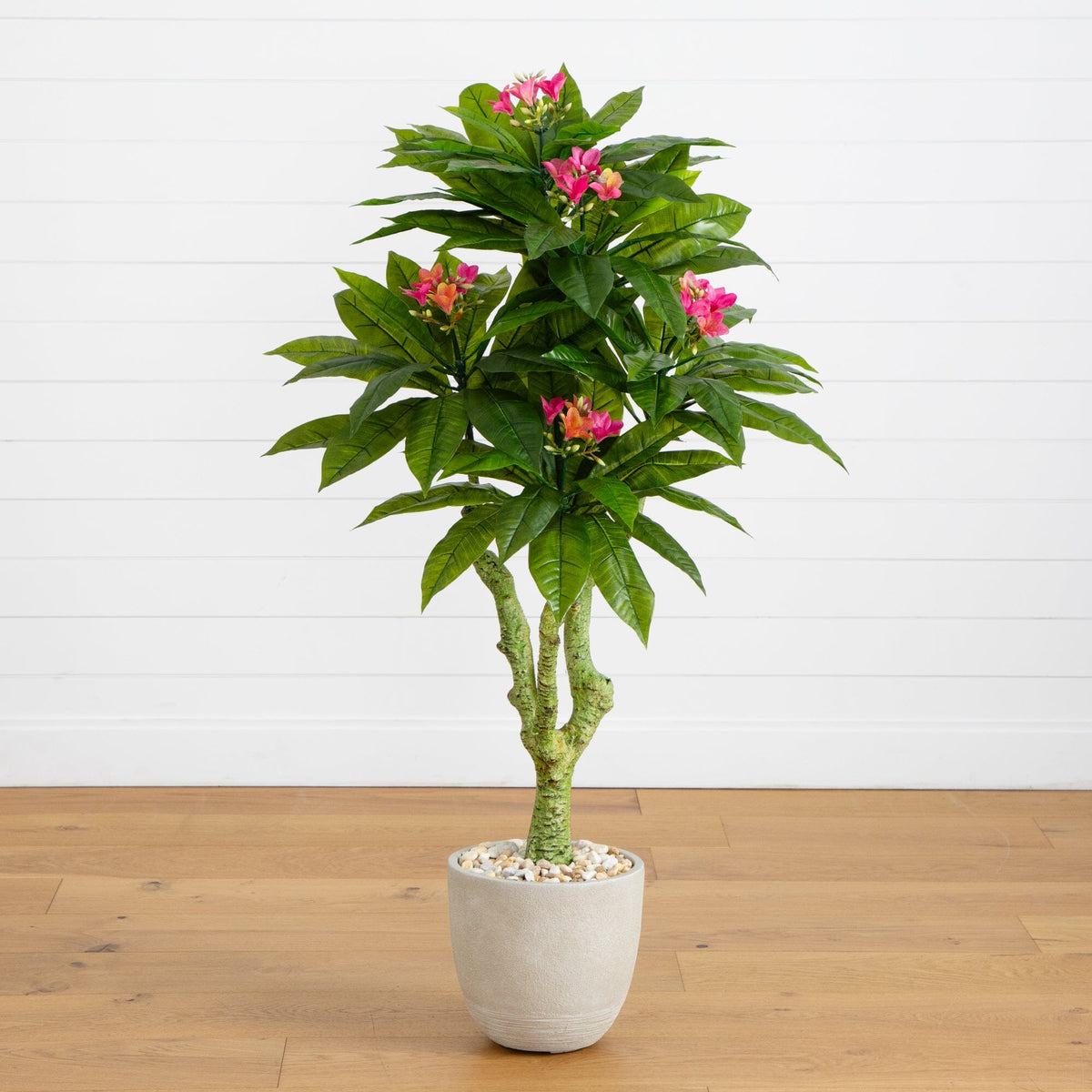 5’ Plumeria Artificial Tree in Decorative Planter