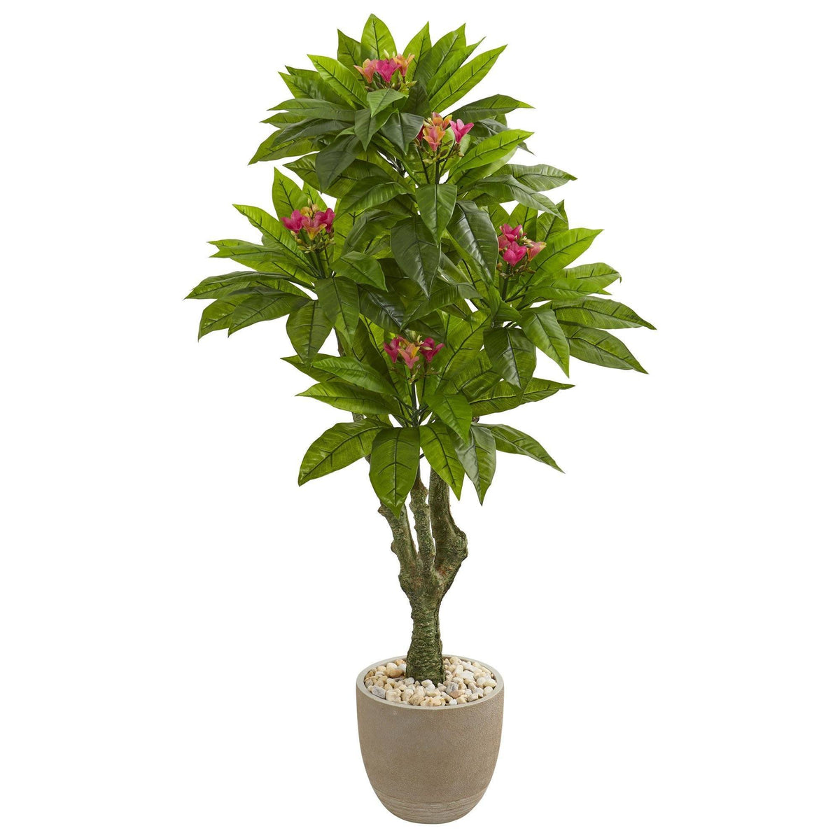 5’ Plumeria Artificial Tree in Decorative Planter