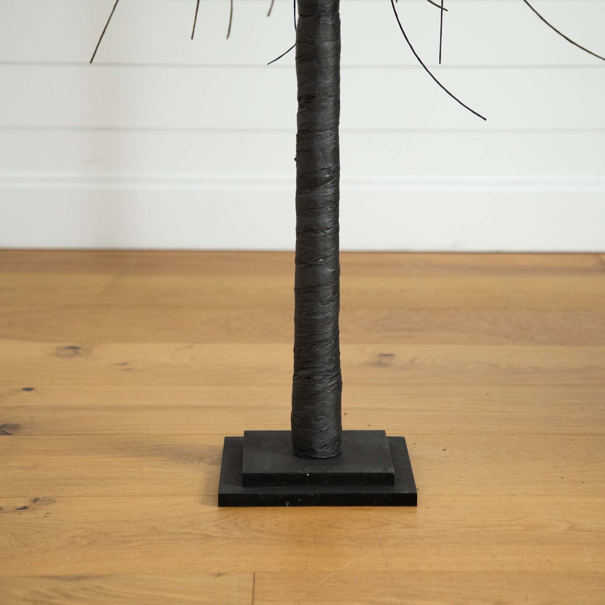 6’ Pre-Lit Halloween Black Willow Artificial Tree with LED Lights