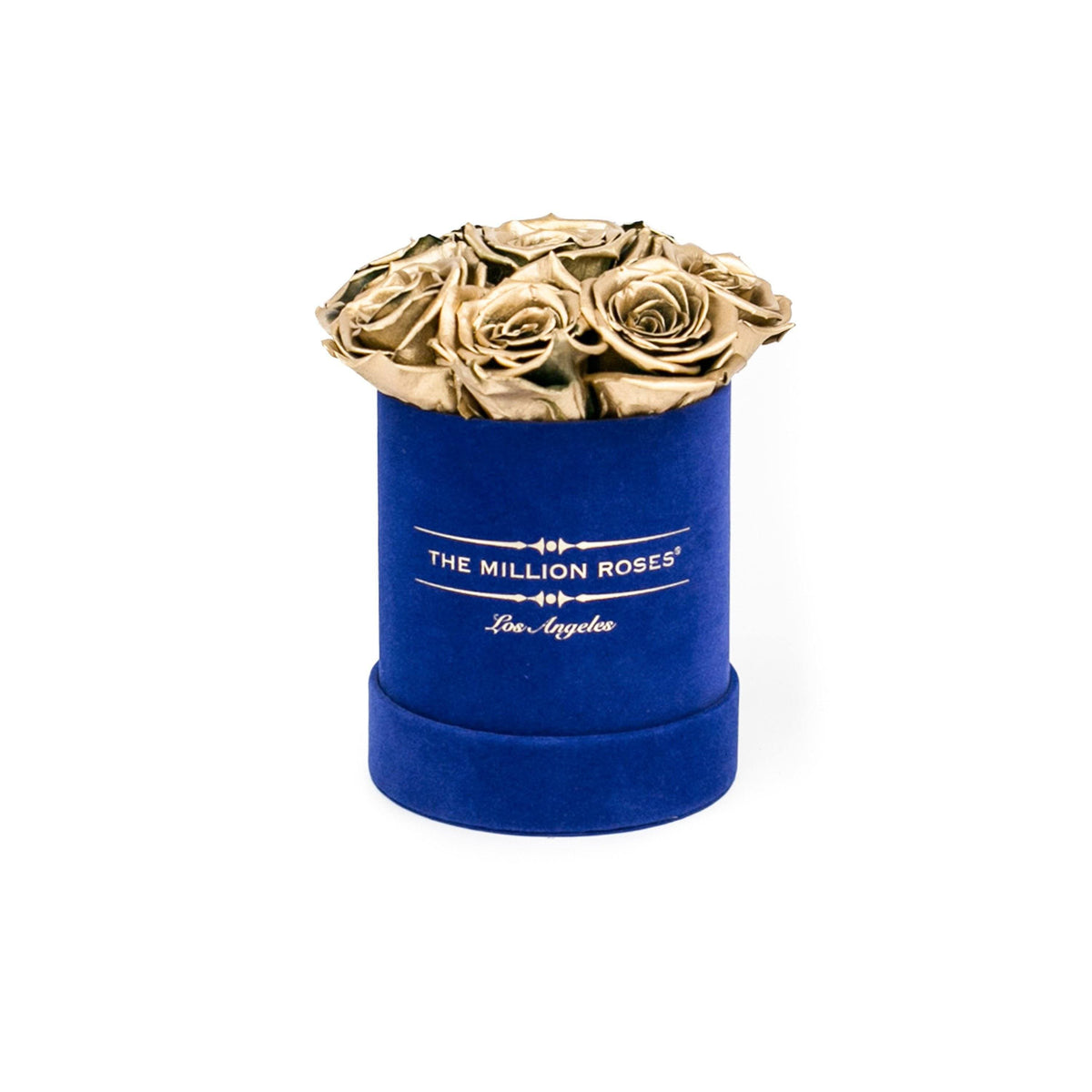Basic Royal Blue Box | Gold Roses