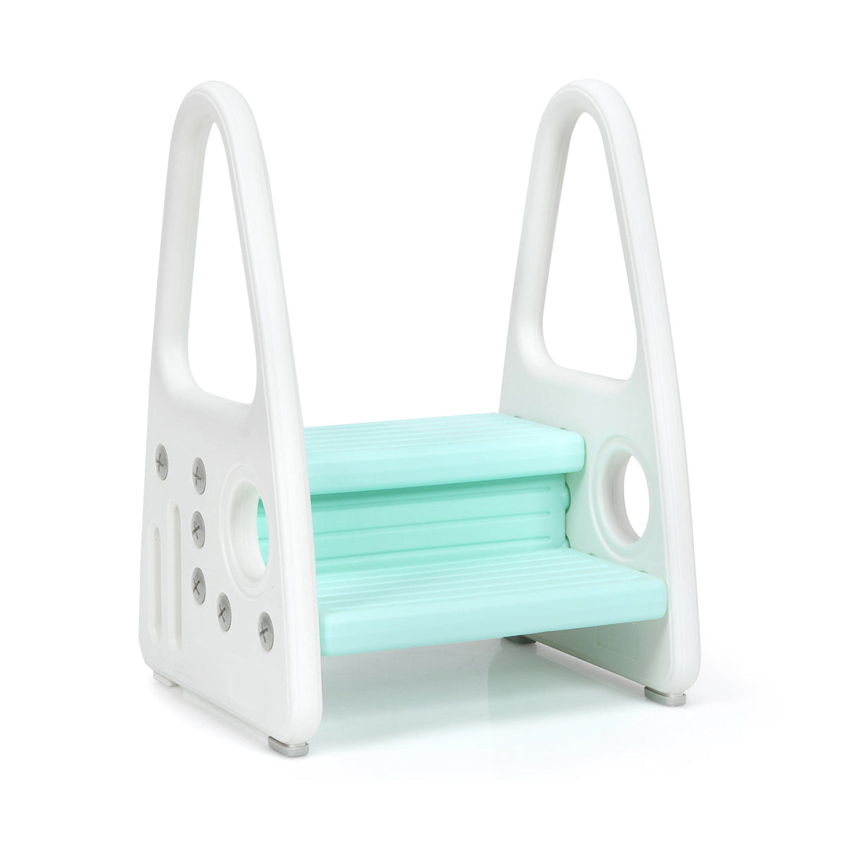 Kids Step Stool Learning Helper with Armrest -Blue