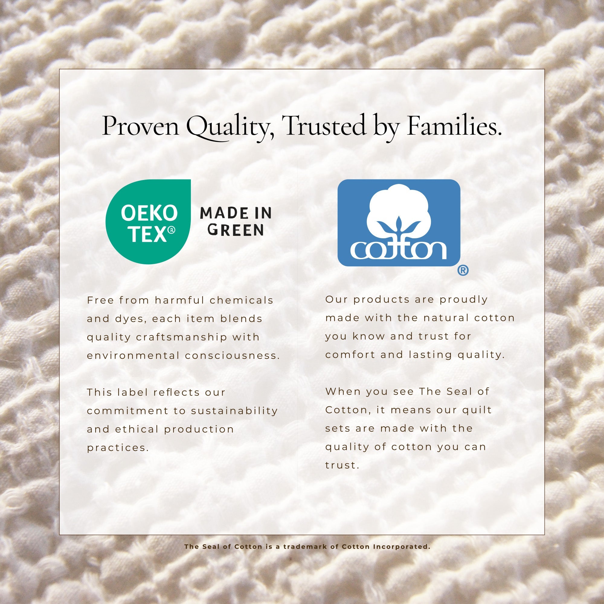 100% Cotton Honeycomb Quilt Set - Genevieve Collection