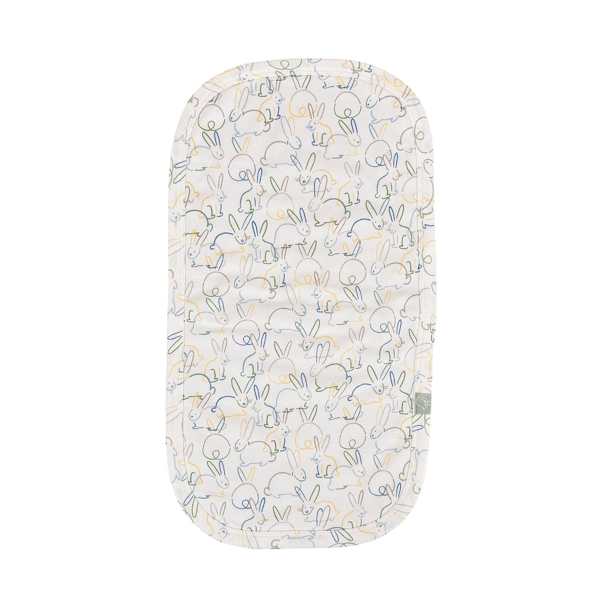 Finn + Emma burp cloth | bunnies