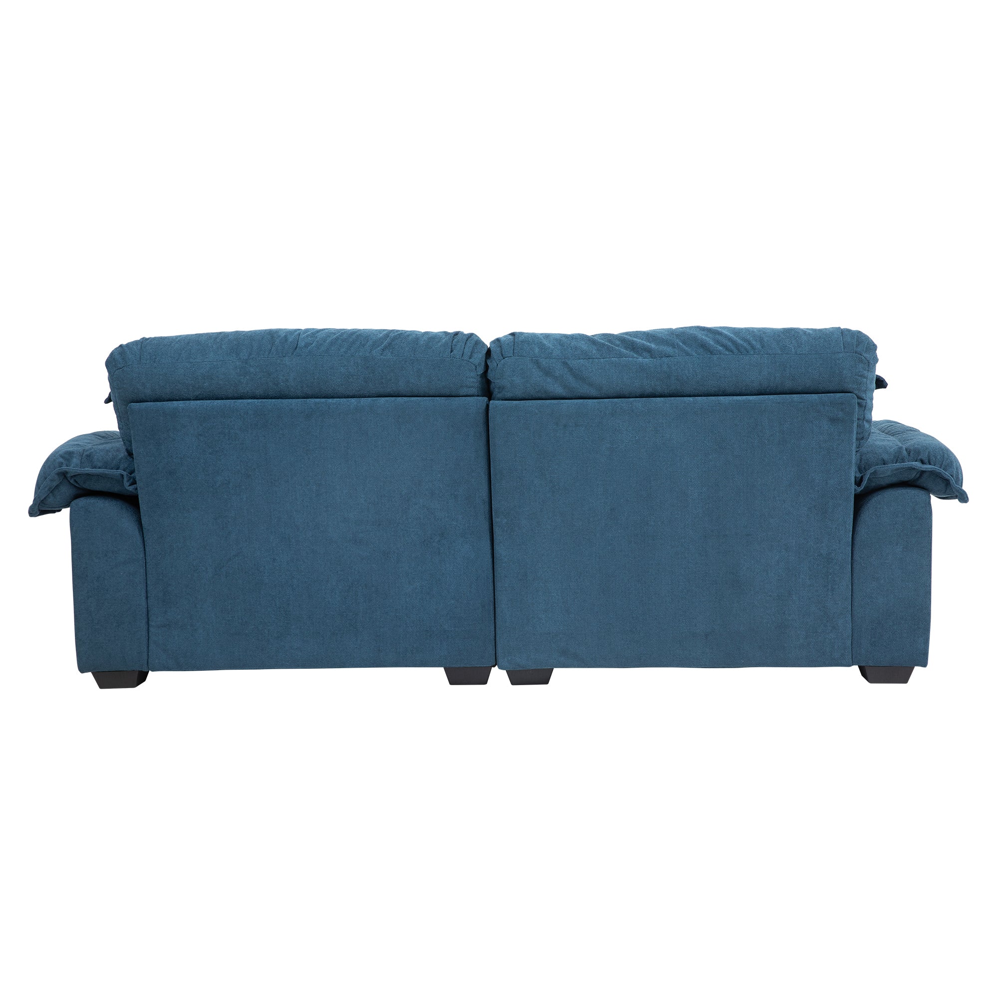 84' Chenille Sofa Small Sofa Loveseat Couch, Blue