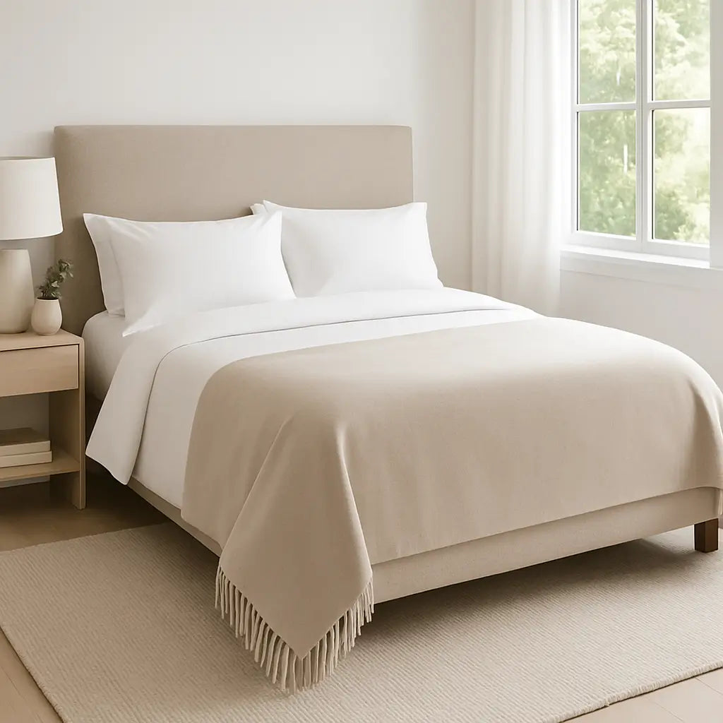 Cashmere Throw Blanket - 55"x74"