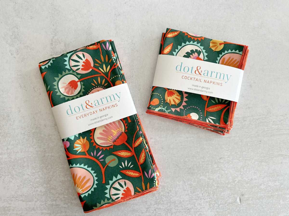 Desert Bloom Cloth Napkins, Set of 4