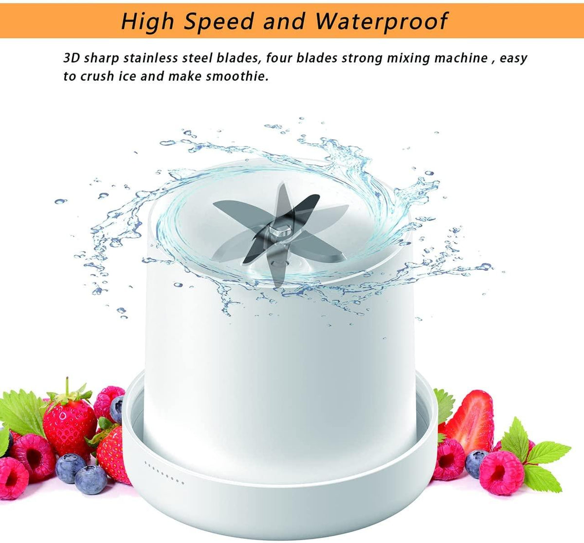 Electric Portable Multi-Functional Blender, Juicer & Mixer