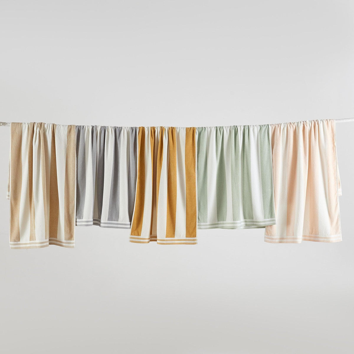 4 Pack Striped Cabana Beach Towel - Edgartown Collection