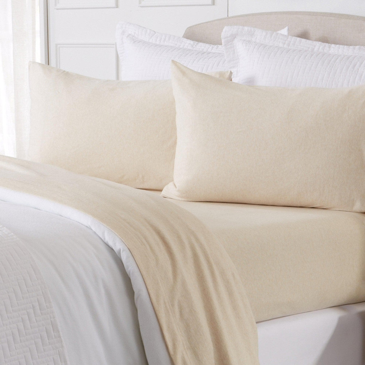 4-Piece Flannel Jersey Sheet - Cozy Flex Collection
