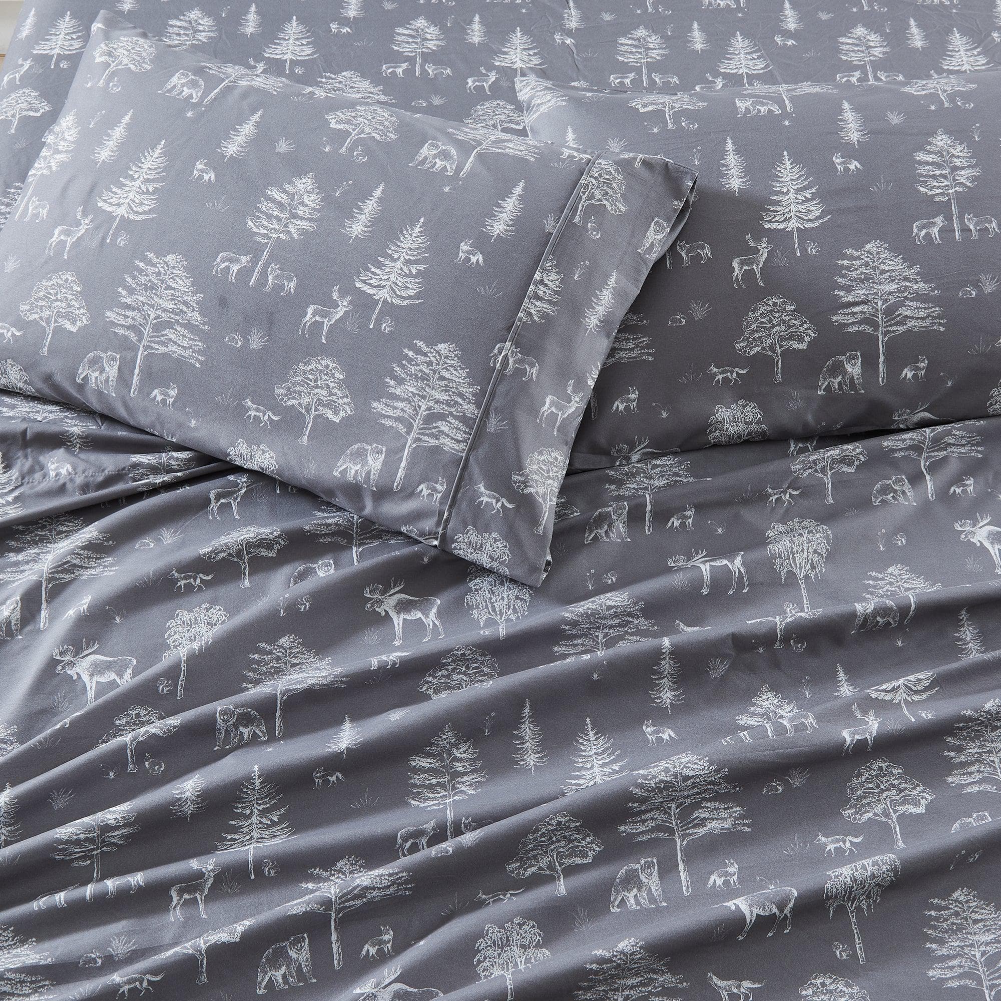 4-Piece Lodge Microfiber Sheet - Mountain Ridge Collection