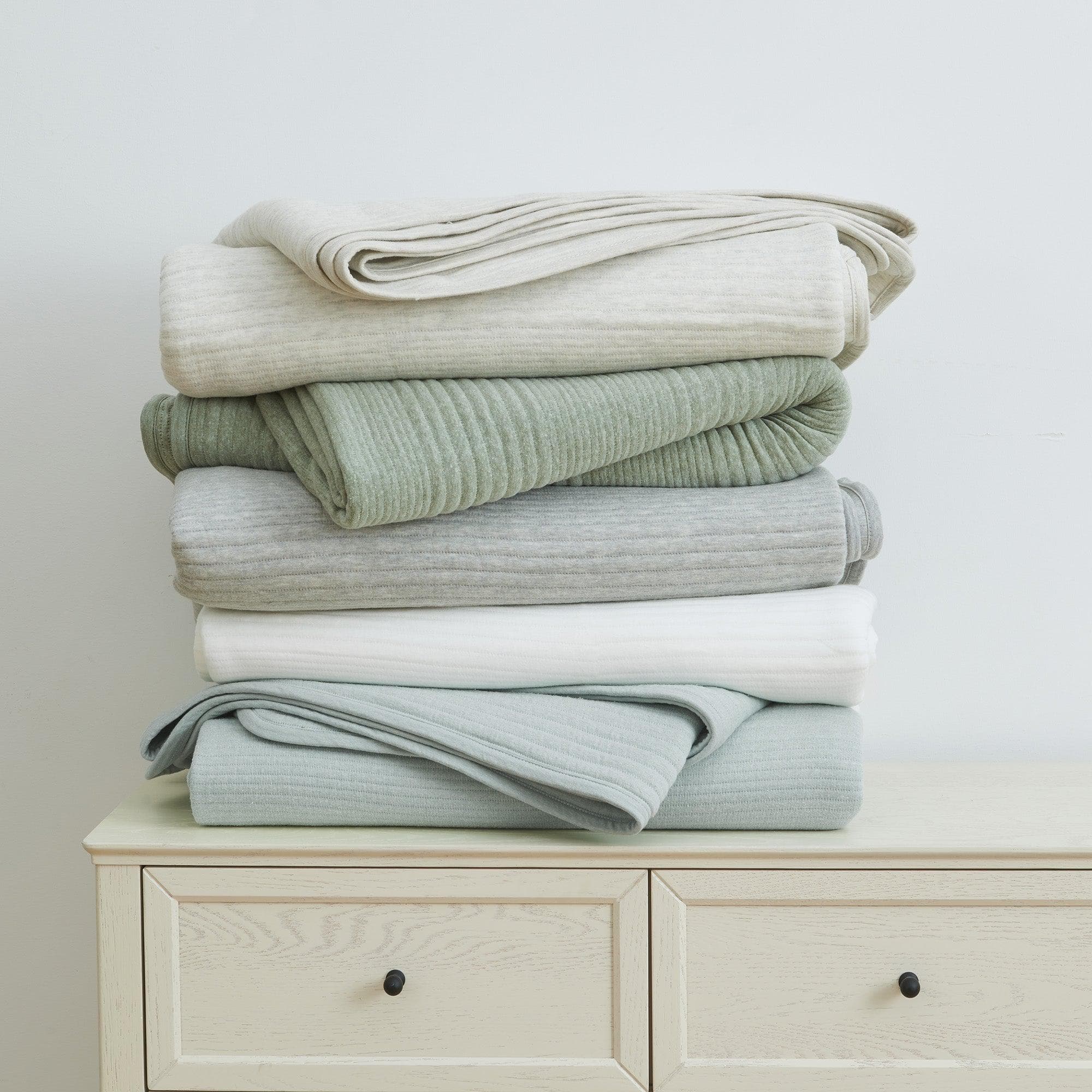 3 Piece Jersey Knit Quilt Set - Natalie Collection