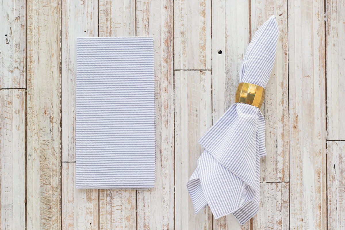 Seersucker Everyday Napkins, Set of 4
