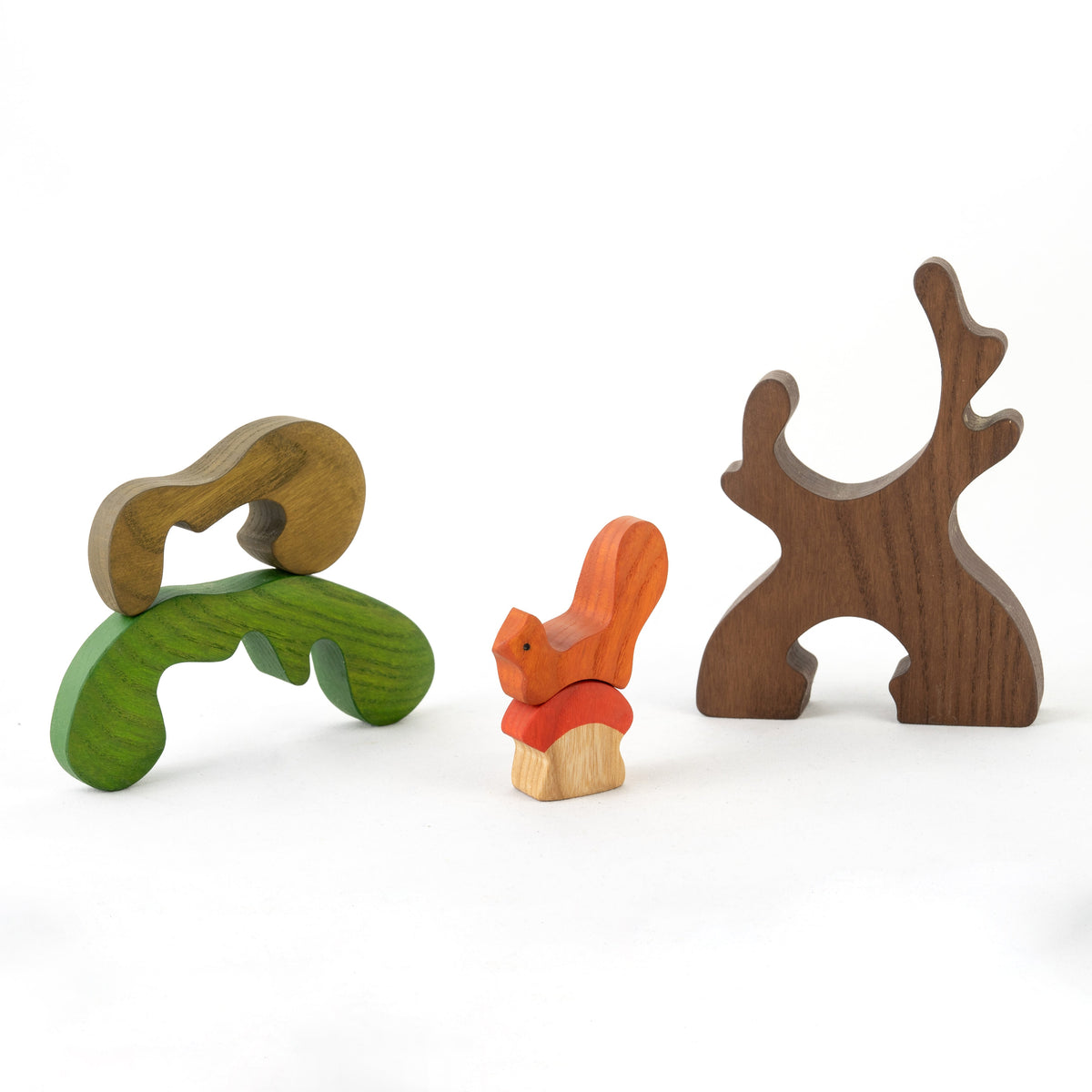 Wooden Tree with Squirrel and The Mushroom Puzzle