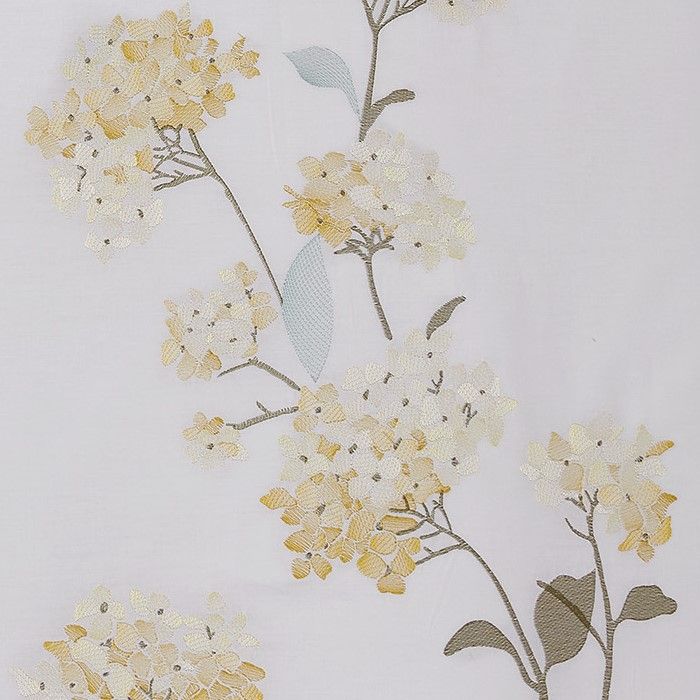 Hydrangea Embroidered Duvet Cover Set