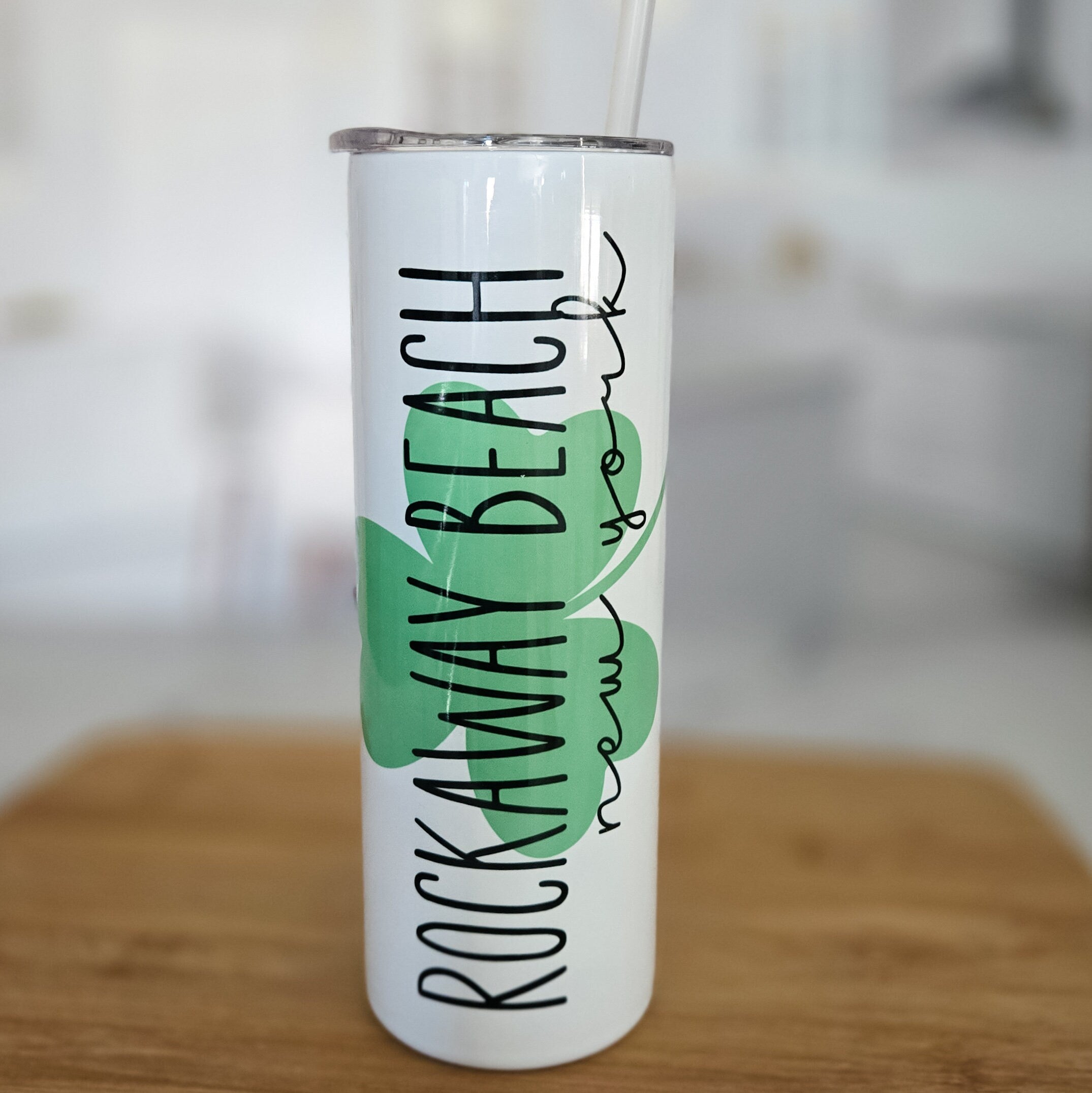 St. Patrick's Day Shamrock Custom Water Bottle