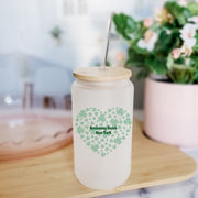 St. Patrick's Day Shamrock Customized Glass Can Cup/Mug