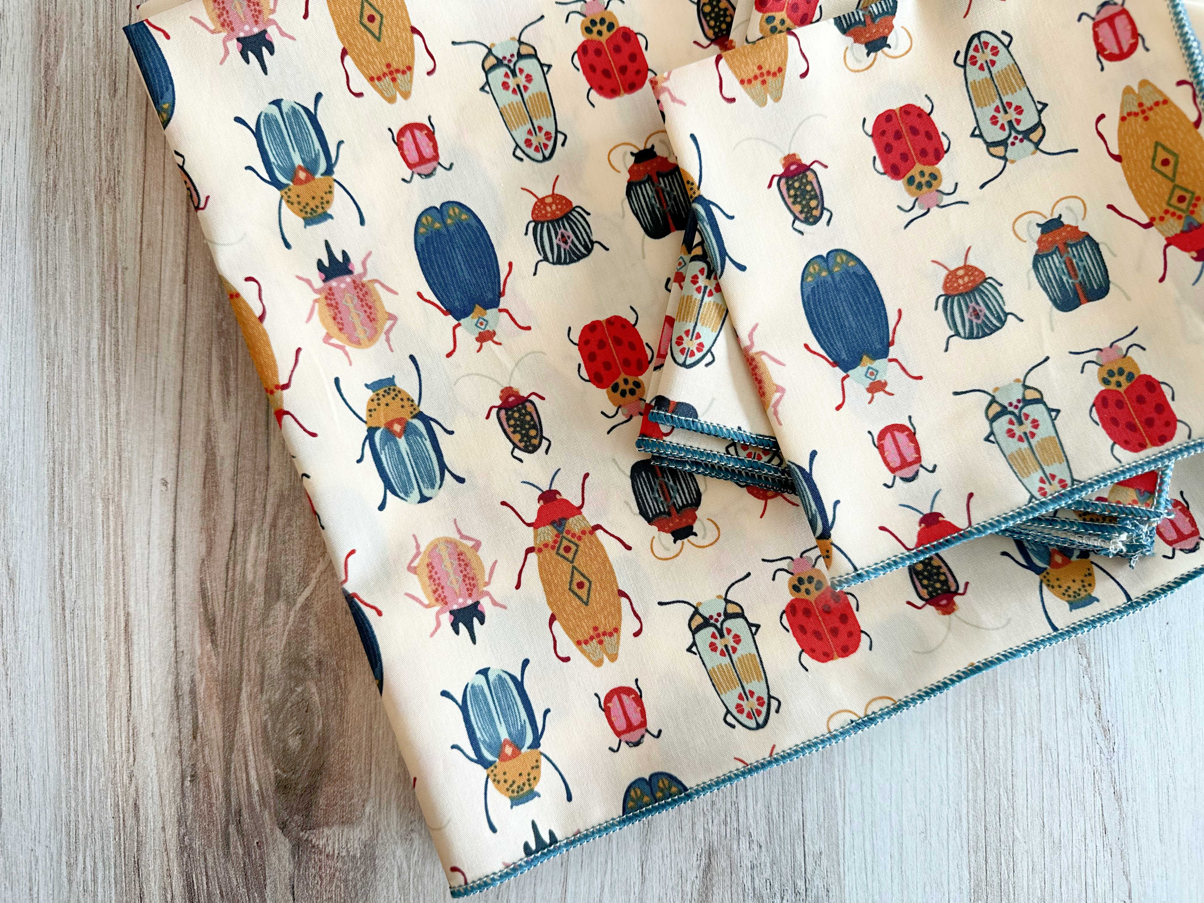 Beetle Cloth Napkins, Set of 4