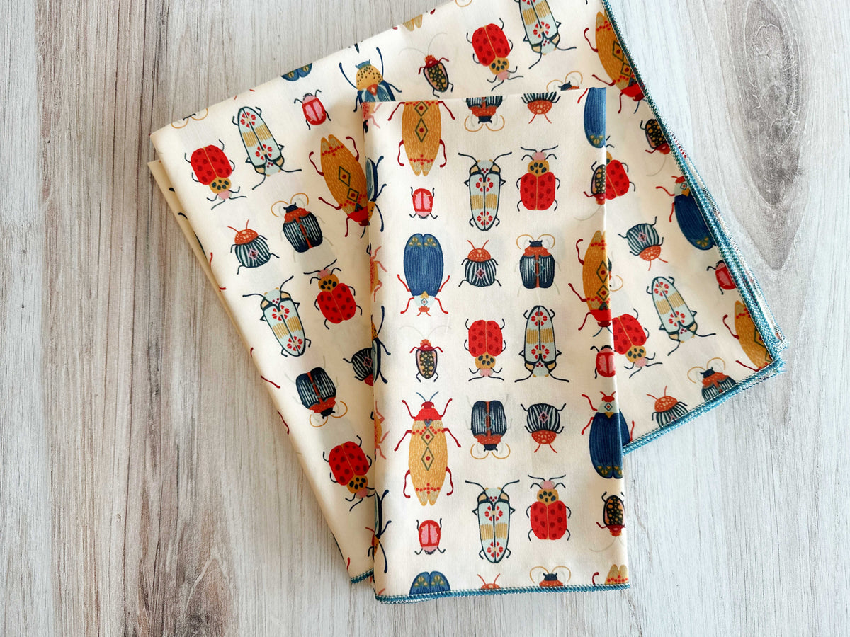 Beetle Cloth Napkins, Set of 4