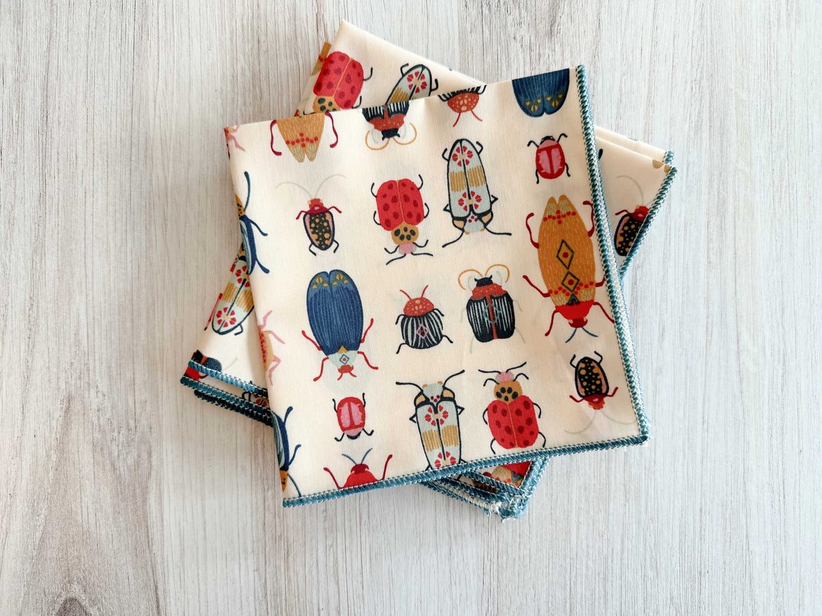Beetle Cloth Napkins, Set of 4