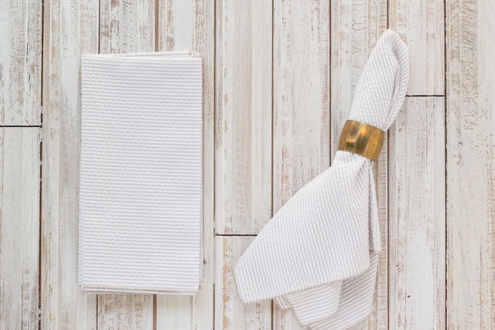 Seersucker Everyday Napkins, Set of 4