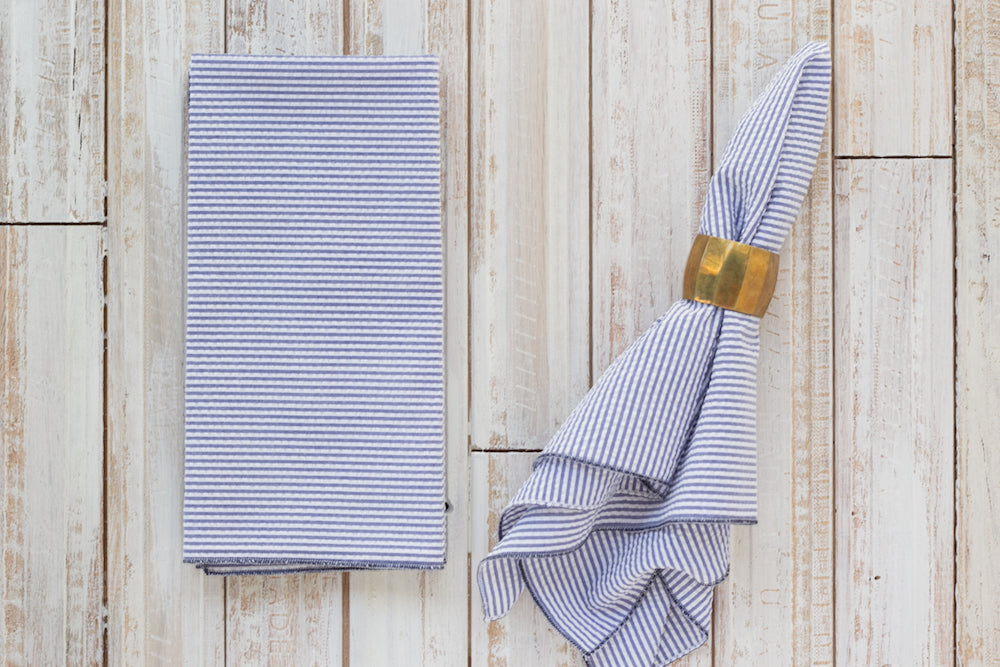Seersucker Everyday Napkins, Set of 4