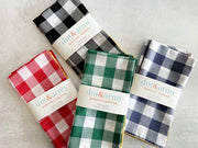 Gingham Check Cloth Napkins, Set of 4