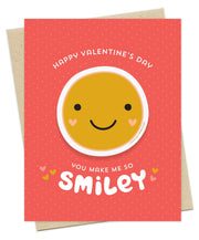 Valentine Smiley Sticker Valentine's Day Card